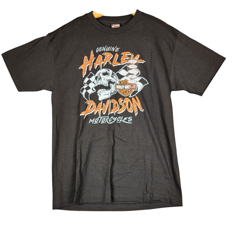 Harley-Davidson Rockstar Fort Myers Florida Skull T-Shirt BM0160Q120 Mens L‎
